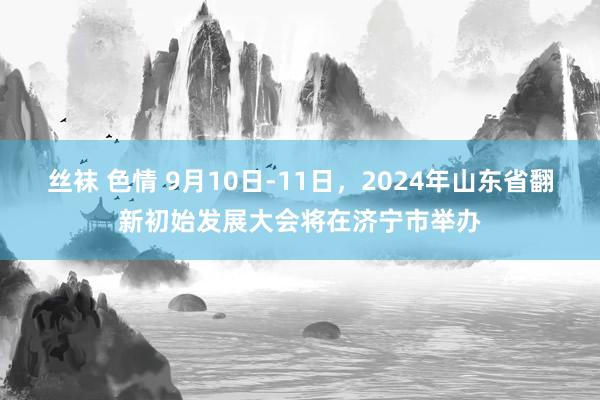 丝袜 色情 9月10日-11日，2024年山东省翻新初始发展大会将在济宁市举办