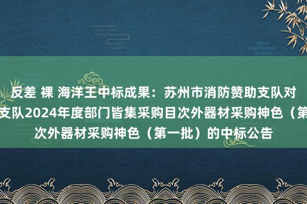 反差 裸 海洋王中标成果：苏州市消防赞助支队对于苏州市消防赞助支队2024年度部门皆集采购目次外器材采购神色（第一批）的中标公告