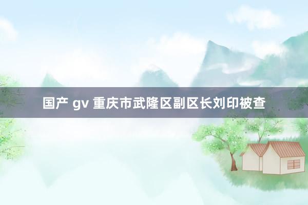 国产 gv 重庆市武隆区副区长刘印被查