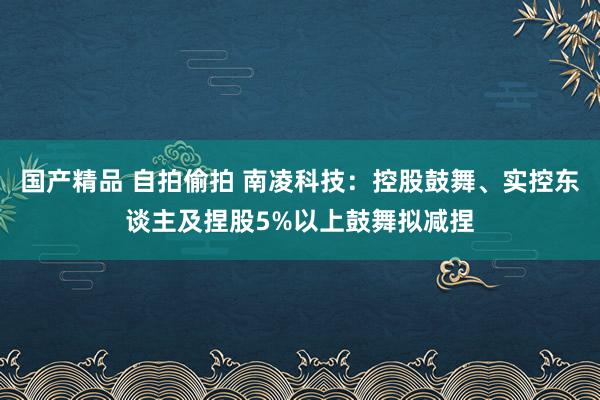 国产精品 自拍偷拍 南凌科技：控股鼓舞、实控东谈主及捏股5%以上鼓舞拟减捏